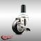 Service Caster 3 Inch 316SS Black Polyurethane Swivel 1-3/8 Inch Expanding Stem Caster Brake SCC-SS316EX20S314-PPUB-BLK-TLB-138 - alternate 3